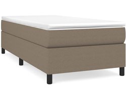 Eenpersoonsbed | Tienerbed | Volwassenenbed Boxspring bed 90x200 cm stof taupe
