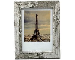 Eenvoudige Fotolijst 13x18 cm voor Glasplaat - Simpel Sierlijst Grijs Steen