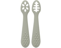 Eerste Lepel voor Baby – Siliconen, BPA-vrij & Perfect om Zelf te Leren Eten - Groen