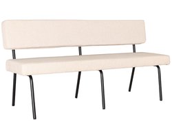 Eetkamerbank 160cm Wendy zand stof eetbank