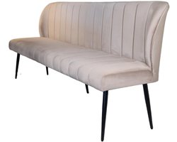 Eetkamerbank 200cm Sally velvet champagne eetbank