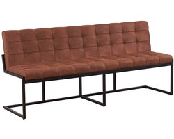 Eetkamerbank 200cm Vito cognac microvezel eetbank
