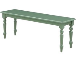 Eetkamerbank - Bankje Eettafel - Gezellig Tafelen - Massief Rubberhout - 122 cm breed - Paardensport Groen