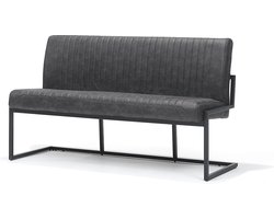 Eetkamerbank Belgie 155 cm Micro Leder Antraciet