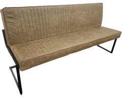 Eetkamerbank Charlie - 185 cm - Micro Leder - Moss groen