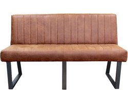 Eetkamerbank - Hengelo - leer Missouri cognac 03 - 220 cm
