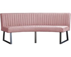 Eetkamerbank - Hengelo - stof Element lichtroze 18 - geschikt voor ovale tafel 200 cm