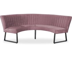 Eetkamerbank - Hengelo - stof Element roze 10 - geschikt voor tafel 150 cm