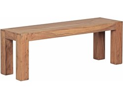 Eetkamerbank – Houten Bank – Zitbank – Acaciahouten Bank – Eettafelbank – Massief Acaciahout – Compact Formaat 120 cm – Handgemaakt & Robuust