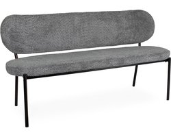 Eetkamerbank Malou bouclé grey