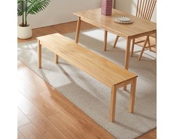 Eetkamerbank Trerunulu 160x35x45 cm naturel [en.casa]