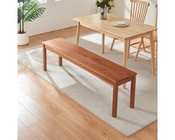 Eetkamerbank Trerunulu 160x35x45 cm walnootkleurig [en.casa]