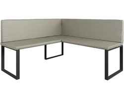 Eetkamerhoekbank - L-vormige bank - Gezellig tafelen - Modern design - 150 x 150 cm - Kasjmier