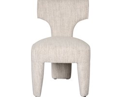 Eetkamerstoel Alby - Textiel - Zand - 54x83x67 cm (BxHxD) - Chenille Stof