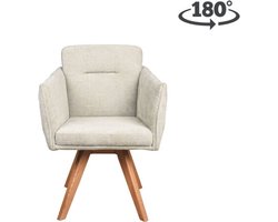 Eetkamerstoel Amsterdam Draaibaar houten onderstel - Thyme Sino | Moods