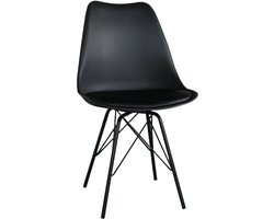 Eetkamerstoel Avy met zitvulling zwart eetstoel