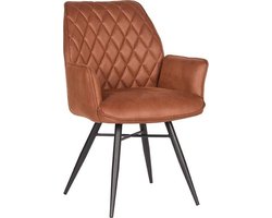 Eetkamerstoel Bink Microvezel - Cognac