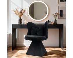 Eetkamerstoel Draaibare Vlinderrugleuning PU Leder - 46 cm Hoogte - 52 cm Breedte - Kunstleer - Volwassenen - Accentstoel