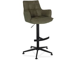 Eetkamerstoel / draaistoel SOLAO LIFE HIGH stof groen hjh LIVING