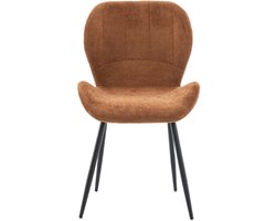 Eetkamerstoel Flor - Textiel Camel - Comfortabel & Modern