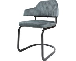 Eetkamerstoel Fox Army Green 21 - Vintage Velvet