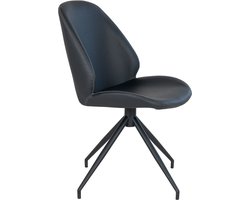 Eetkamerstoel Gerona - Zwart - Kunstleder