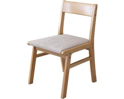 Eetkamerstoel Hout - Kamerstoel - Comfortabel Zitten - Afneembare Hoes - 150 kg Belastbaar - Multicolor