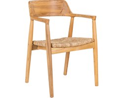 Eetkamerstoel Hout Naturel - Zithoogte 45cm - Getafe - House Nordic - Set van 2