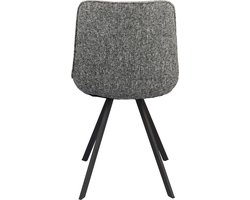 Eetkamerstoel Lavina - - Antraciet - 52 x 84 x 60 cm (BxHxD)