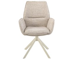 Eetkamerstoel London poot Venus draaibaar Beige - Be great cream 11