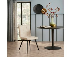 Eetkamerstoel Luik • Ivory • Set van 2 • Comfort & Stijl