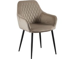 Eetkamerstoel - LuxSeat - fluweel - beige