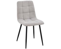Eetkamerstoel Myleine- Beige Stof- zetelsenbedden Tafel en Stoel