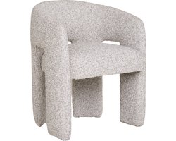 Eetkamerstoel Naturel - Polyester - 66x59x78 cm - Eetkamerstoel Monroe - House Nordic