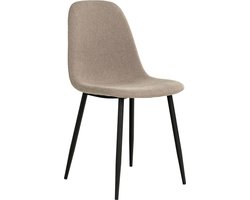 Eetkamerstoel PU leer Stone - 50x47x88cm - Draaggewicht 120kg - Set van 2