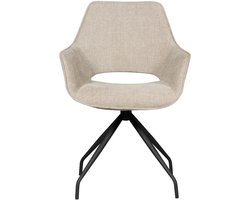 Eetkamerstoel Quito - - Beige - 60 x 84 x 62 cm (BxHxD)