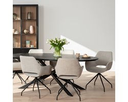 Eetkamerstoel Quito - - Grijs - 60 x 84 x 62 cm (BxHxD)