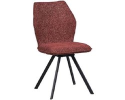 Eetkamerstoel Raffy - 2 stuks -Rood