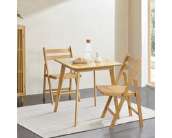 Eetkamerstoel set van 2 Gran 78x44,5x40 cm bamboe