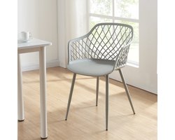 Eetkamerstoel set van 2 Kangasniemi 82x56x52 cm lichtgrijs