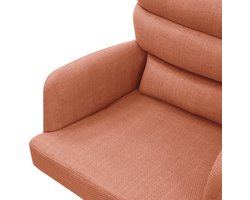 Eetkamerstoel set van 2 oranje draaibaar met afneembaar rugkussen gestoffeerd tot 120 kg ML design