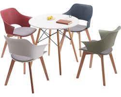 Eetkamerstoel Set van 4 - Meerdere kleuren - Hout - Eetkamerstoelen Set - Stoelen Set van 4 - Modern - Stoelen - Stoel - Scandinavisch