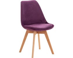 Eetkamerstoel - Stoel - kruk - paars - 83 x 49 x 50cm.