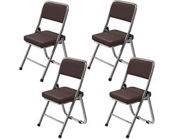 Eetkamerstoel – Stoel – Kuipstoel – Eettafelstoel – Kantinestoel – Set Van 4 – PU Leder – Stapelbaar & Onderhoudsvriendelijk