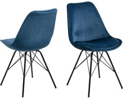 Eetkamerstoel Tiel Blauw - Giga Living - Set van 2