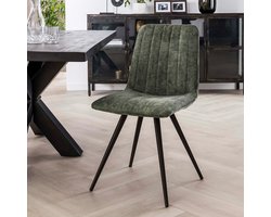 Eetkamerstoel Velvet Goud - Metaal - 45x53x86cm