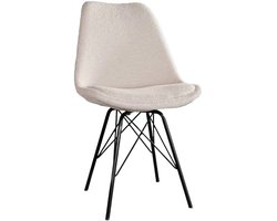 Eetkamerstoel Viga beige teddy eetstoel