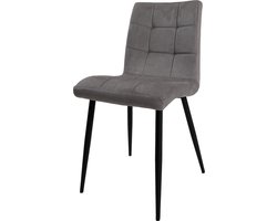 Eetkamerstoel Zara - Ramses - Antraciet - Moderne Kuipstoel in Hotel Chique / Scandinavische Stijl