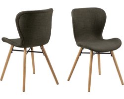 Eetkamerstoel Zaria Khaki - Giga Living - Set van 2