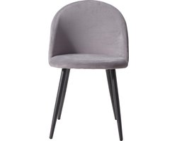 Eetkamerstoelen - Design Stoelen - Kuipstoel - Stoel – Stoelen - Eetkamerstoelen Set van 4 - Grijs